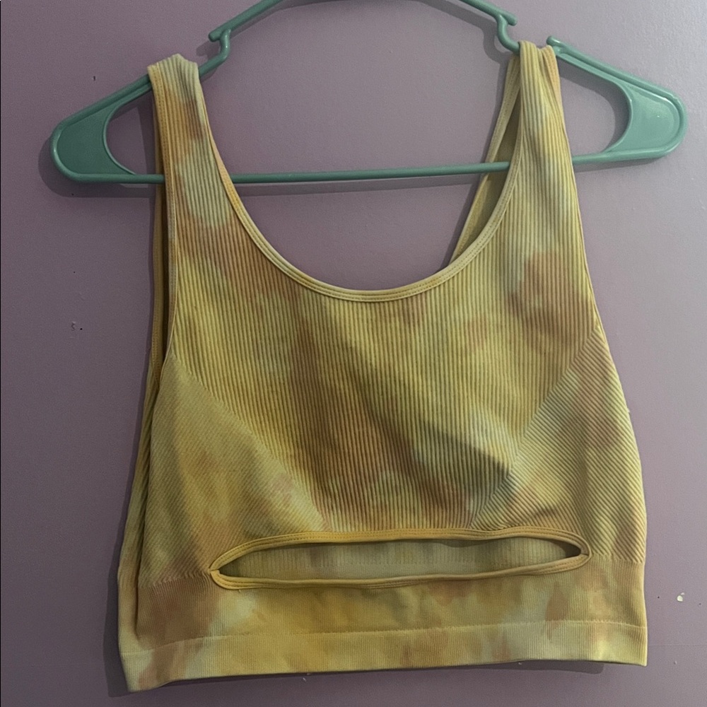 Urban Outfitters Peach Tie-Dye Tank Top